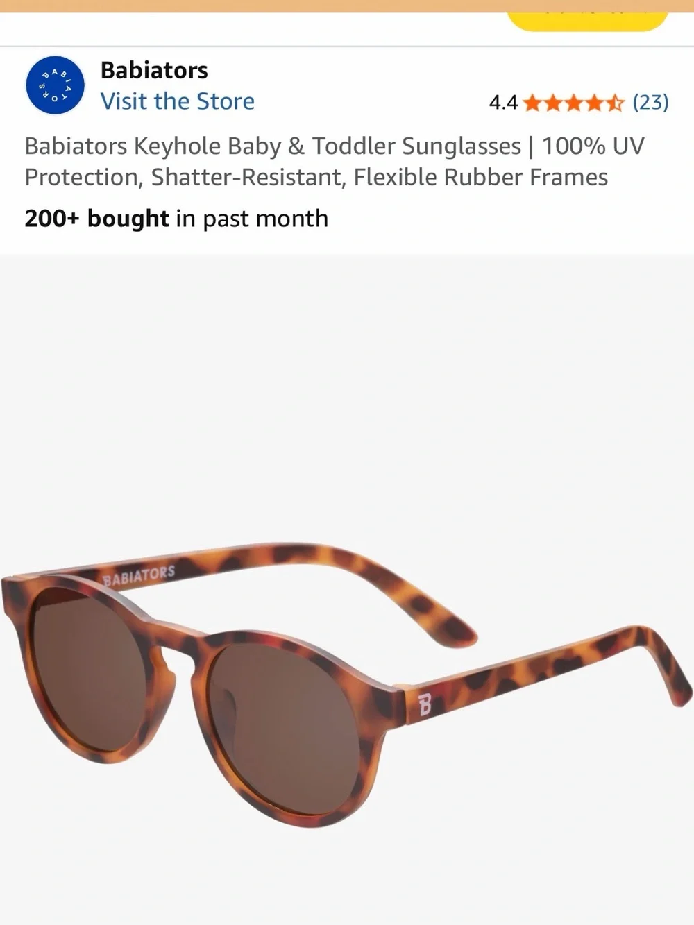 Babiators Keybole Baby & Toddler Sunglasses (0-2 yrs)